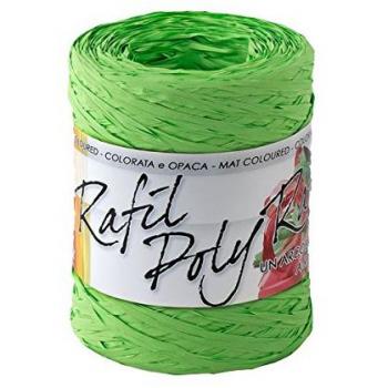 Brizzolari 6802-10 rafia 5 mm x 200 m rodillo verde