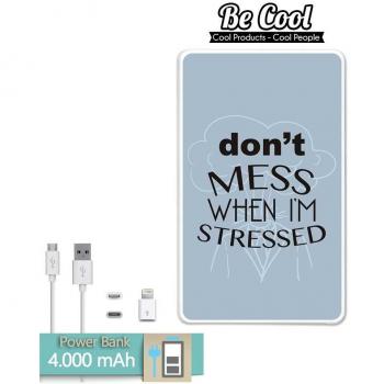 Becool® - Batería Externa Power Bank 4000 mah + Gratis 1 cable USB-MicroUsb