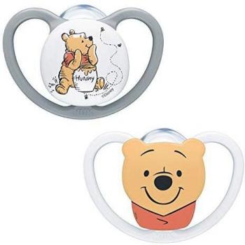 Chupete NUK Disney Winnie the Pooh 0-6 meses, ortodontico, silicona BPA-free, con ventilación adicional, pack de 2