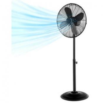 16-Inch Oscillating Standing Pedestal Fan with 3 Speeds & Adjustable Height