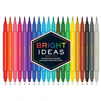 Double-Ended Colored Brush Pens: 20 Colored Pens