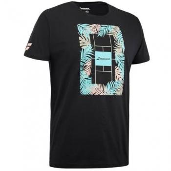 Camiseta Babolat Exs Msg Tee de Manga Corta para Hombre, Color Negro, Modelo 4ms24445 2000
