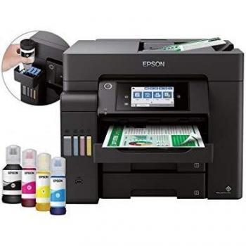 Impresora Multifuncional Epson EcoTank ET-5850 con Fax, A4, 25PPM, USB, Red, WiFi Direct y Dúplex Integrado