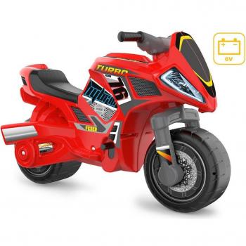 FEBER - Motofeber Turbo Hybrid 2 en 1, moto infantil con batería de 6 Voltios y correpasillos
