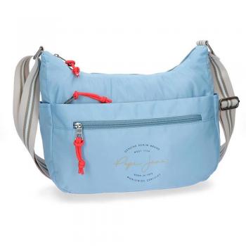 Pepe Jeans Yoga Bolso Bandolera, 32 cm, 8.8 litros, Azul