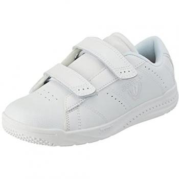 Zapatillas Joma Play 21 Junior Blanco - Zapatillas escolares para niños/as, modelo unisex, con cierre de velcro, talla 32 EU