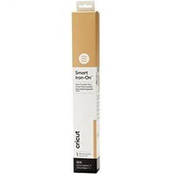 Cricut Smart Iron On HTV | Oro | 33 cm x 0,9 m | Rollo de vinilo de transferencia de calor | Para uso con máquinas Cricut Explore 3 y Cricut Maker 3