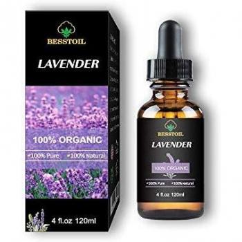 Aceite Esencial de Lavanda Orgánica - 100% Puro, Natural, Sin OGM, Grado Terapéutico para Difusor de Aromaterapia - Cuentagotas de Vidrio Premium