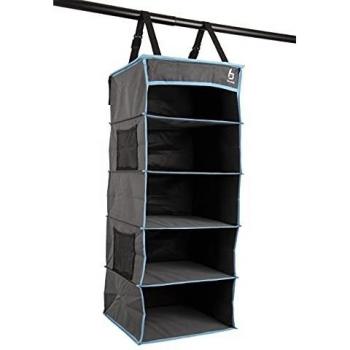 Organizador de Camping Bo-Camp con 5 Compartimentos Multifuncional 34x34x85 cm