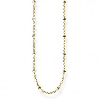 Thomas Sabo 18k Gold Plated Sterling Silver Belcher Chain Necklace - 50 cm Unisex