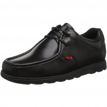 Kickers Men's Fragma Lace Up Black Leather Shoes, 6.5 UK