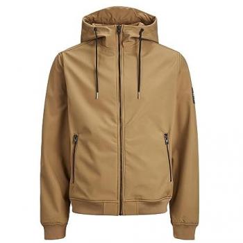 Chaqueta Softshell Básica Marrón para Hombre Jack & Jones - Talla XS