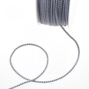 Deko und Band Acetato Cordel Gris – 2 mm Ancho a 100 m Rollo – 211001 de 10 R 002