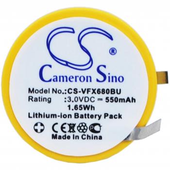Pile CMOS 3V 0.55Ah Litio para VeriFone VX680 - Batería de litio no recargable, compatible con VeriFone, proporciona respaldo de energía con una capacidad de 550mAh y un