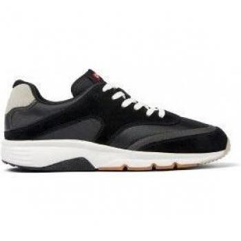 CAMPER Drift Sneakers for Men in Black/Grey, Size 40, Cotton Fabric