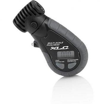 XLC Medidor de presión de Aire, Unisex, Negro/Plata, Talla única