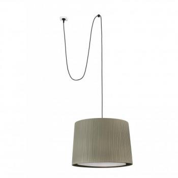 Lámpara colgante Samba 1 bombilla, dimensiones 536.3 cm, clavija E27, color verde y negro