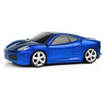 spectronix Ferrari F430 coche deportivo ratón óptico inalámbrico de forma y diseño ergonómico con Nano receptor USB 10 metros gama 2,4 gHz ratón inalámbrico 1600 dpi para portátiles y PCs 6 colores vibrantes