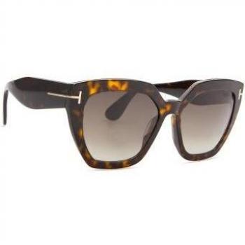 Tom Ford Phoebe FT0939 Stylish Cat Eye Sunglasses for Women, Dark Havana Gradient Roviex Brown, Size: 56 MM
