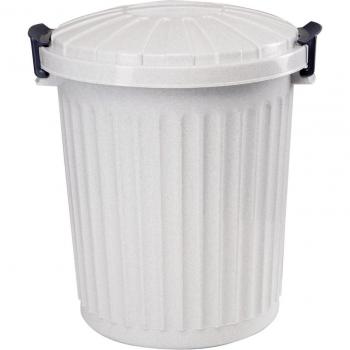 Denox DEN076 Cubo Óscar 23 litros, Granito, 33.5 cm