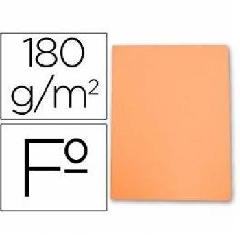 SUBCARPETA CARTULINA GIO FOLIO NARANJA PASTEL 180 G/M2
