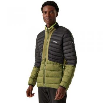 Regatta Men's Nephrite Green Black Water-Repellent Leedre Hybrid Jacket - Size M