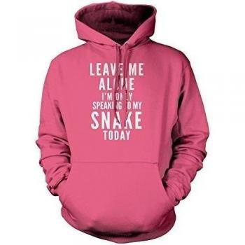 Leave Me Alone I 'm solo hablando a mi serpiente unisex sudadera con capucha