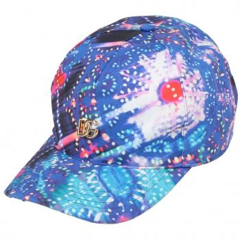 Dolce & Gabbana Multicolor Abstract Print Cotton Cap, unisex, Size: ONE SIZE