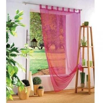 'Moderno bezaubernder cortina cortina Skylight - wundervolle Diseño de Calidad - Transparente y deja pasar la luz - Cortina - Tamaño 140 cm x 240 cm - Un atractivo en su salón - de la kamaca - shop, poliéster, MAGENTA / PURPUR, 140 x 