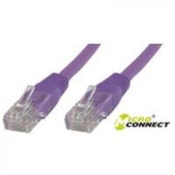 Cable de red Cat6 UTP 3m LSZH Púrpura con Conductor de Cobre de Microconnect