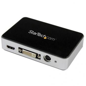 StarTech.com USB3HDCAP Capturadora de Vídeo USB 3.0 a HDMI, DVI, VGA y Componentes - Grabador de Video HD 1080p 60fps