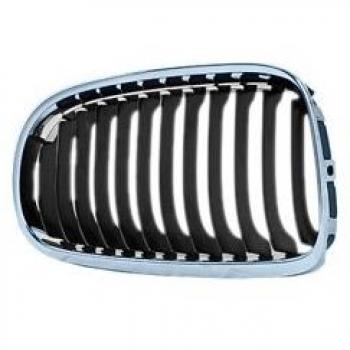 Rejilla Delantera Izquierda Negra con Marco Cromado para BMW Serie 3 E90 Sedán de 2008 a 2012 - Van Wezel 0667515