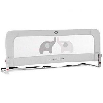 ms Innovaciones Nido 3016 - Barrera para cama de 2 alturas Abatible, 50 x 30 x 150 cm, Gris