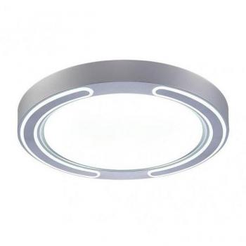 Plafón LED 72W Asher Color Plata con Temperaturas de Color 3000K/4000K/6500K, Flujo Luminoso de 5616lm, Dimensiones de 6x50x50