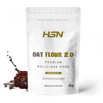 Harina de Avena Instantánea 2.0 Sabor Brownie 1kg - Ideal para Tortitas y Batidos, Sin Azúcares Añadidos