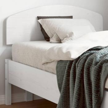 Cabecero de cama blanco 75 cm madera maciza de pino