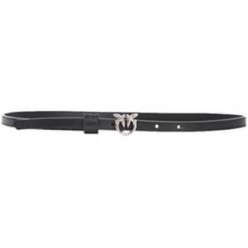 Pinko Love Berry H1 Black Leather Belt for Women, Size L