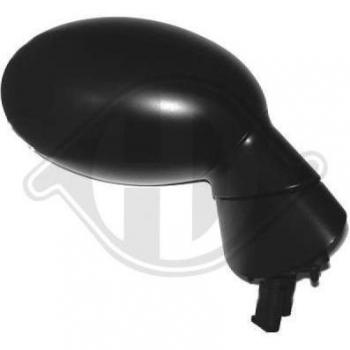 Espejo retrovisor DIEDERICHS 1205224 con diseño específico para vehículos, cristal de alta calidad, ajuste eléctrico, función calefactable y carcasa en color negro