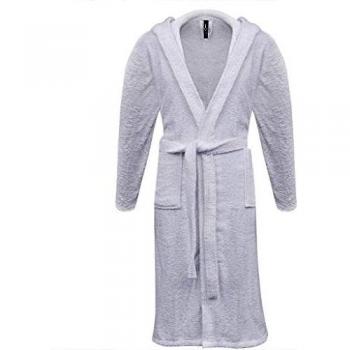 vidaXL 500 g/m² Bata de algodón unisex blanco, Pijama de casa, Ropa de Sauna, talla XXL