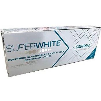 Dentífrico Blanqueador y Antiplaca Superwhite Original 2x75 ml