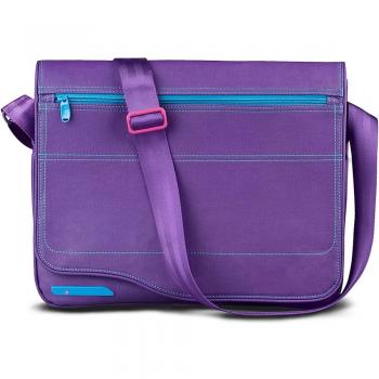 Bandolera Be.ez LE Reporter Pur Boogie para MacBook Air y UltraBook de 13 - Color Morado y Turquesa