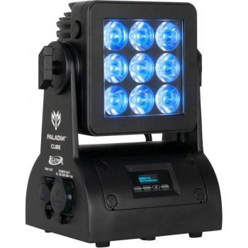 Elation Professional Paladin Cube 9x 15W RGBW LED Outdoor Wash/Flood Fixture, IP65 Rated