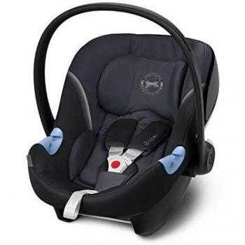 CYBEX Gold Portabebé Aton M, En contra de la marcha, Incluye reductor para recién nacido, Desde el nacimiento hasta aproximativamente 18 meses, Máximum 13 kg, Granite Black