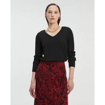 Andam Jerse y de mujer con cuello pico de manga larga