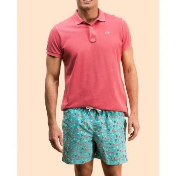 Bañador bermuda de hombre color verde