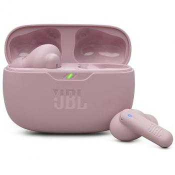Auriculares In-Ear True Wireless JBL Wave Beam 2 Rosa con Cancelación Activa de Ruido (ANC), Bluetooth A2DP, 40 horas de autonomía, IP54