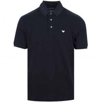 Emporio Armani Classic Polo Shirt for Men, Black, Size S