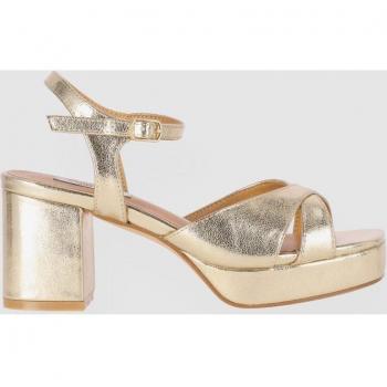 Chika10 Sandalias Flora 23 Plataforma Oro/Gold