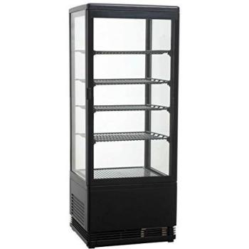 Aufsatz enfriador de bebida, 428 x 386 x 1110 mm, 98 L, Negro,