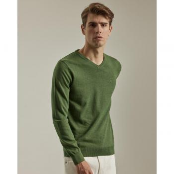 Jersey Hombre Cuello Pico Cesped